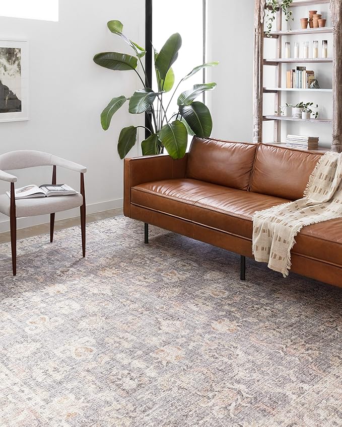 Loloi Skye Collection SKY-01 Grey/Apricot 2'-0" x 5'-0" Accent Rug