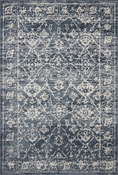 Loloi Magnolia Home by Joanna Gaines Gigi Collection GIG-02 Navy/Stone 6'-7" x 9'-2" Area Rug
