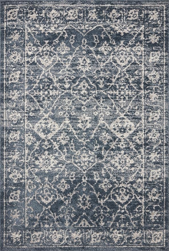 Loloi Magnolia Home by Joanna Gaines Gigi Collection GIG-02 Navy/Stone 2'-7" x 10'-0" Runner Rug