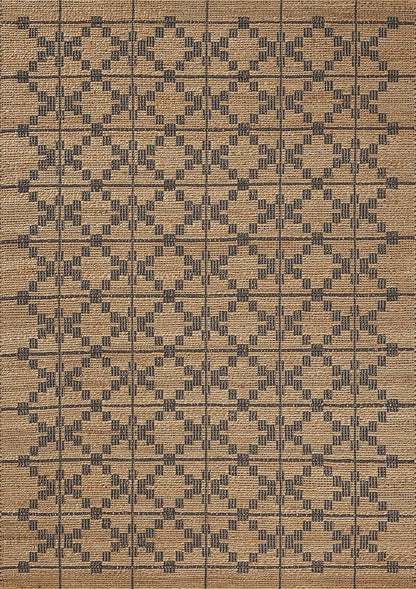 Loloi Chris Loves Julia Judy Collection JUD-05 Natural/Graphite 2'-6" x 7'-6" Runner Rug