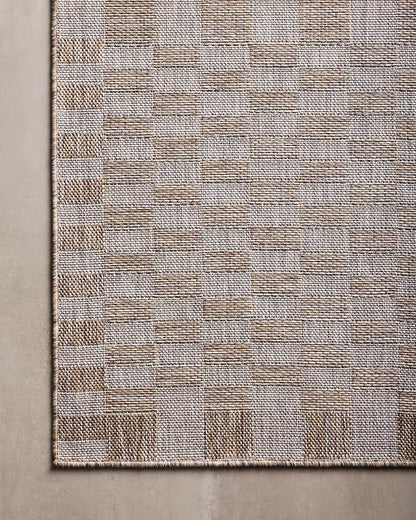 Loloi Amber Lewis Topanga Collection TOP-03 Natural/Dove 5'-3" x 7'-6" Indoor/Outdoor Area Rug