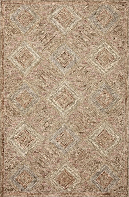 Loloi Varena Collection VAR-02 Berry/Multi 8'-6" x 11'-6" Area Rug