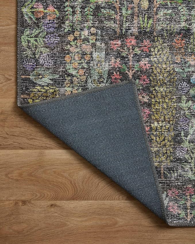 Loloi Rifle Paper Co. Maison Collection MAO-07 Charcoal 2'-3" x 3'-9", .19" Pile Height, Accent Rug
