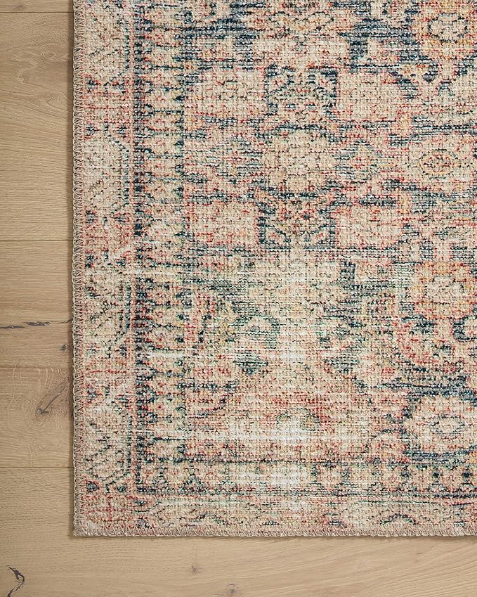 Loloi Angela Rose Aubrey Collection AUB-01 Navy/Multi 7'-6" x 9'-6", .19" Pile Height, Area Rug