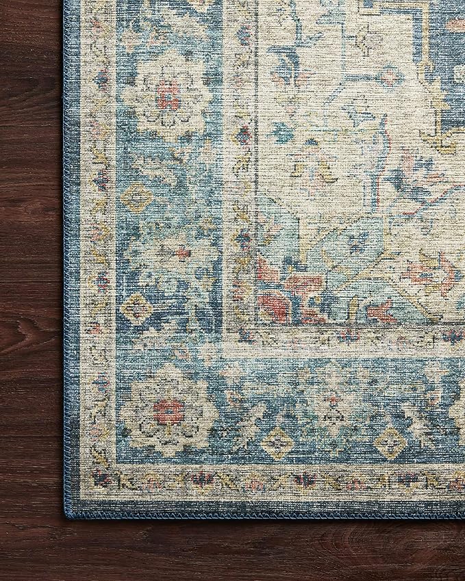Loloi II Skye Collection SKY-12 Ocean/Multi 7'-6" x 9'-6" Area Rug