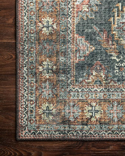 Loloi Skye Collection SKY-10 Sea/Rust 2'-0" x 5'-0" Accent Rug