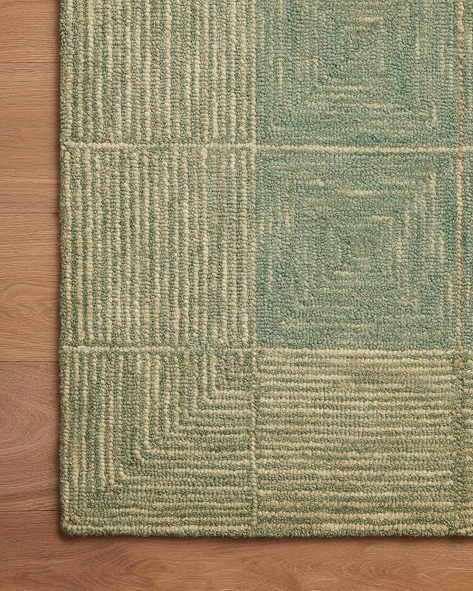 Loloi Chris Loves Julia Francis Collection FRA-02 Green/Natural 9'-3" x 13' Area Rug