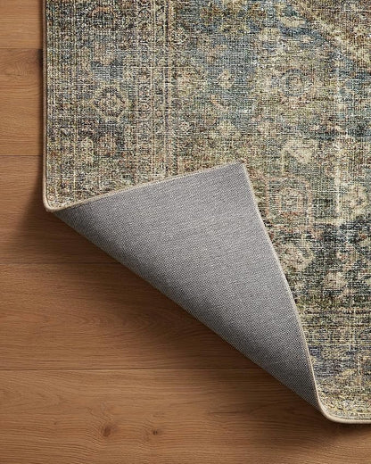 Loloi Amber Lewis Morgan Collection MOG-05 Spice/Lagoon 2' x 3'-6" 38" Thick Accent Rug feat. CloudPile, Neutral, Room Décor, Vintage Inspired, Livingroom, Bedroom, Dining Area