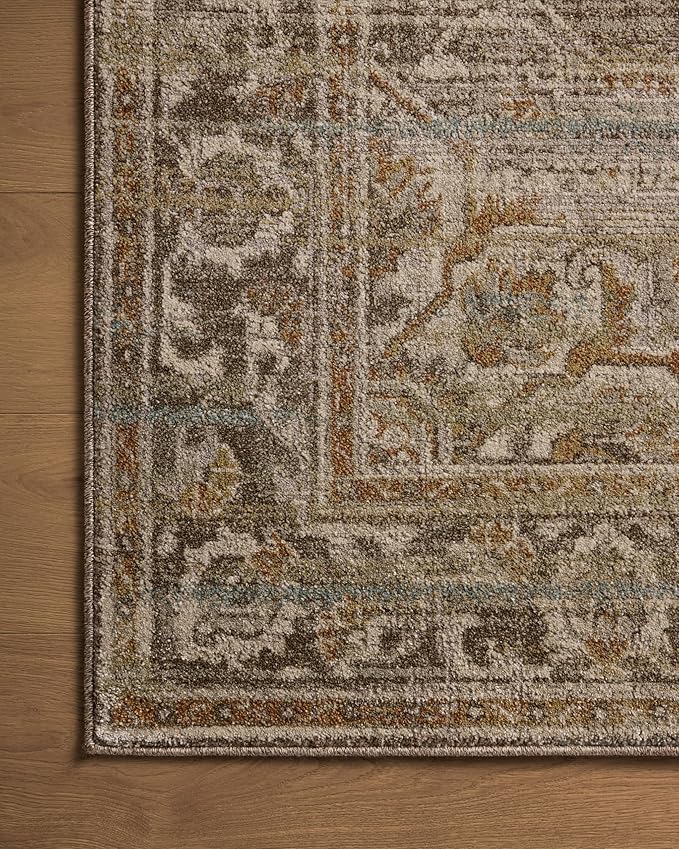Loloi Magnolia Home by Joanna Gaines Mona Collection MOA-01 BARK/Sunrise 2'-6" x 10'-0" Runner Rug