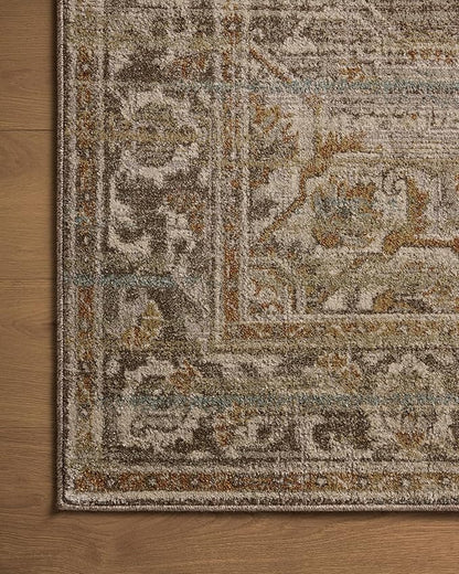 Loloi Magnolia Home by Joanna Gaines Mona Collection MOA-01 BARK/Sunrise 2'-6" x 10'-0" Runner Rug