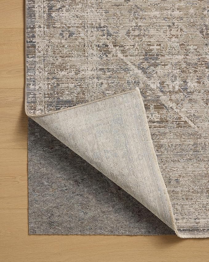 Loloi Chris Loves Julia Ida Collection IDA-06 Slate/Natural 11'-6" x 15'-6", .19" Pile Height, Area Rug