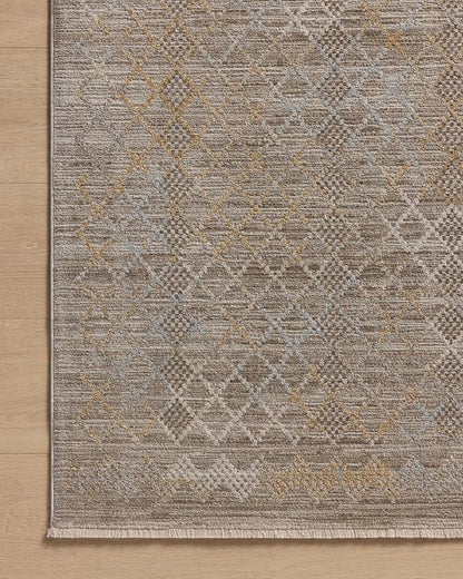 Loloi Amber Lewis Cali Collection CIL-03 Taupe/Multi 6'-7" x 9'-2", .25" Pile Height, Area Rug