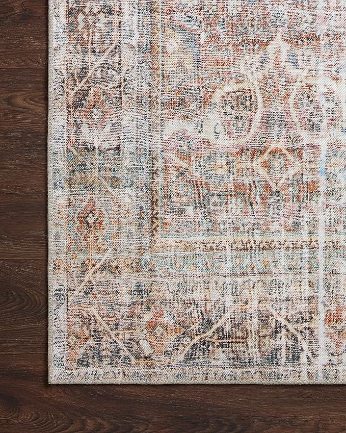 Loloi Adrian Collection ADR-05 Sunset/Charcoal 7'-6" x 9'-6", .19" Thick Area Rug