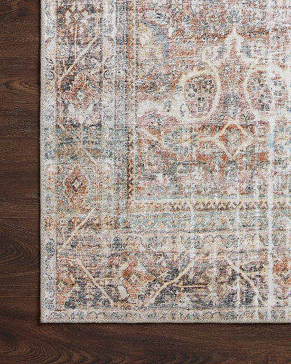 Loloi Adrian Collection ADR-05 Sunset/Charcoal 7'-6" x 9'-6", .19" Thick Area Rug