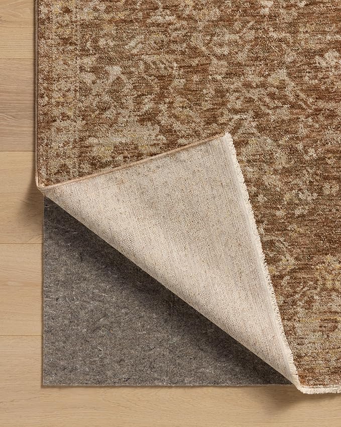 Loloi Magnolia Home by Joanna Gaines Junie Collection JUE-01 Clay/Natural 2'-7" x 8'-0", .38 Pile Height, Runner Rug