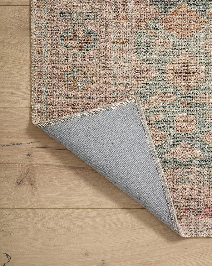 Loloi Angela Rose Aubrey Collection AUB-02 Aqua/Sand 8'-3" x 11'-3", .19" Pile Height, Area Rug