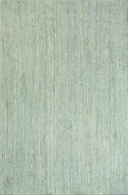 nuLOOM 8'6" x 11'6" Rigo Jute Hand Woven Area Rug, Green, Solid Farmhouse Design, Natural Fiber, for Bedroom, Living Room, Dining Room, Hallway, Office, Kitchen, Entryway