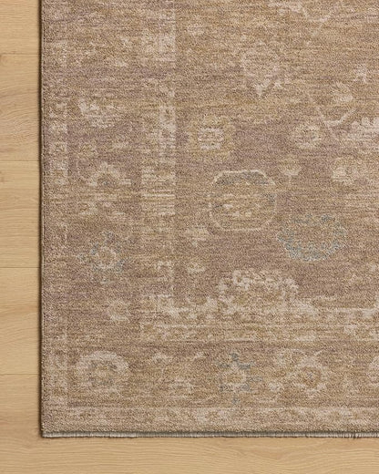 Loloi Chris Loves Julia Louisa Collection LOI-04 Taupe/Gold 11'-6" x 15'-7", .38" Pile Height, Area Rug