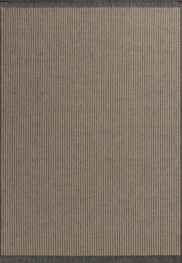 Loloi Chris Loves Julia Providence Collection PRC-03 Wheat/Charcoal 8'-6" x 12', .12" Pile Height, Indoor/Outdoor Area Rug