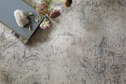 Loloi Loren Collection LQ-04 Silver/Slate 7'-6" x 9'-6" Area Rug