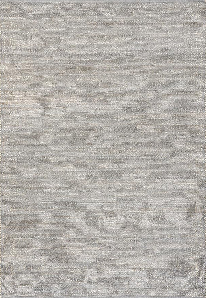 nuLOOM 3x5 Elfriede Jute & Cotton Hand Woven Area Rug, Grey, Solid Rustic Farmhouse Style, Weaved Design, Natural Fiber, For Bedroom, Living Room, Dining Room, Hallway, Office, Entryway
