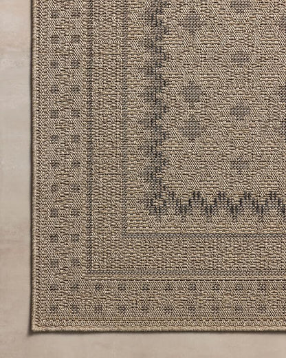 Loloi Chris Loves Julia Providence Collection PRC-06 Charcoal/Dove 2'-3" x 7'-7", .12" Pile Height, Indoor/Outdoor Runner Rug