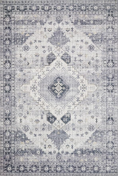 Loloi II Skye Collection SKY-02 Silver/Grey 2'-3" x 3'-9" Accent Rug
