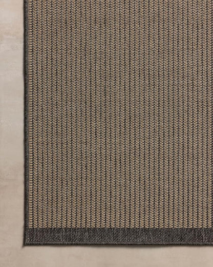Loloi Chris Loves Julia Providence Collection PRC-03 Wheat/Charcoal 7'-6" x 10', .12" Pile Height, Indoor/Outdoor Area Rug