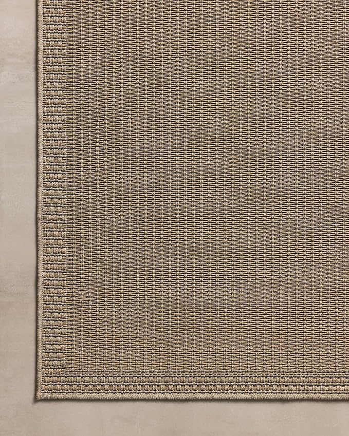 Loloi Chris Loves Julia Providence Collection PRC-02 Natural/Sand 2'-3" x 3'-9", .12" Pile Height, Indoor/Outdoor Runner Rug