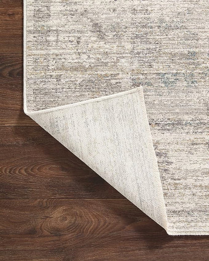 Loloi Magnolia Home by Joanna Gaines Millie Collection MIE-01 Silver/Dove 9'-6" x 13'-1", .25" Pile Height, Area Rug