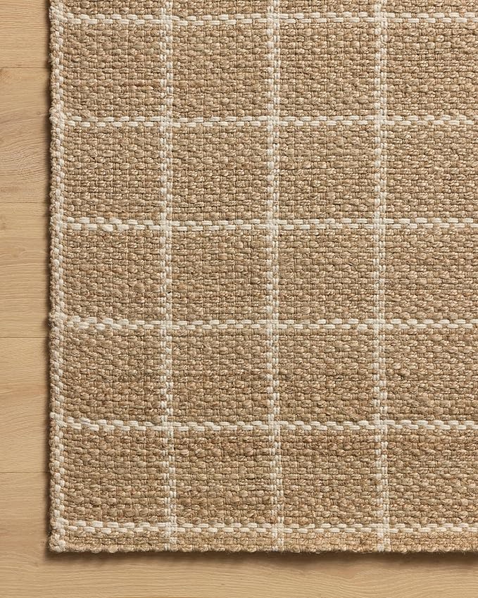 Loloi Chris Loves Julia Fletcher Collection FLE-01 Natural/Ivory 8'-6" x 11'-6", .37" Pile Height, Area Rug