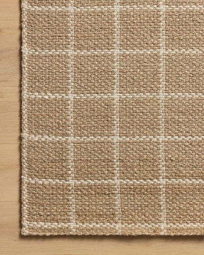 Loloi Chris Loves Julia Fletcher Collection FLE-01 Natural/Ivory 7'-9" x 9'-9", .37" Pile Height, Area Rug