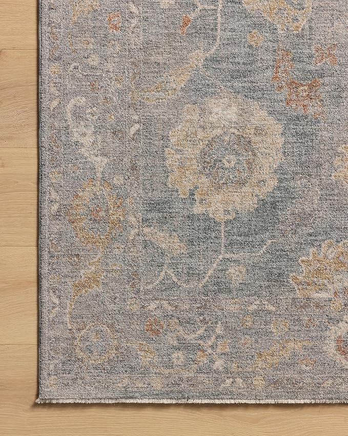 Loloi Chris Loves Julia Louisa Collection LOI-02 Ocean/Sunset 2'-7" x 8'-0", .38" Pile Height, Runner Rug