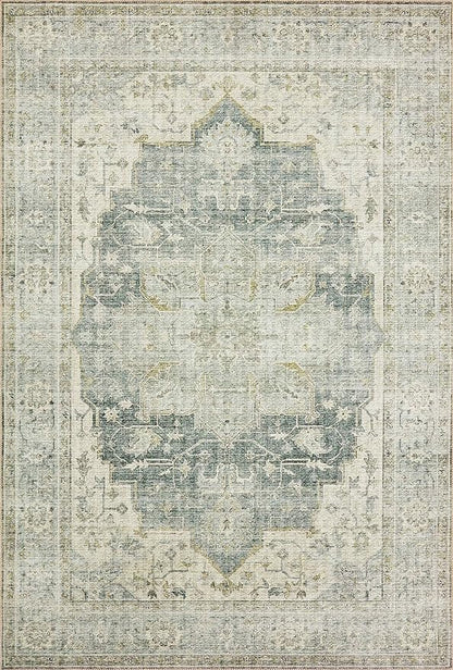 Loloi Skye Collection SKY-12 Charcoal/Dove 7' x 9' Oval Area Rug