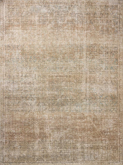 Loloi Amber Lewis Cambria Collection CBR-08 Ocean/Brick 2'-6" x 7'-6" Runner Rug Jute, Neutral, Vintage Style, Antique Tone, Living, Bedroom, Dining, Carpet