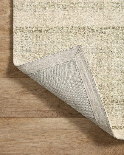 Loloi Chris Loves Julia Chris Collection CHR-02 Natural/Sage 7'-9" x 7'-9" Square, .50" Pile Height, Area Rug