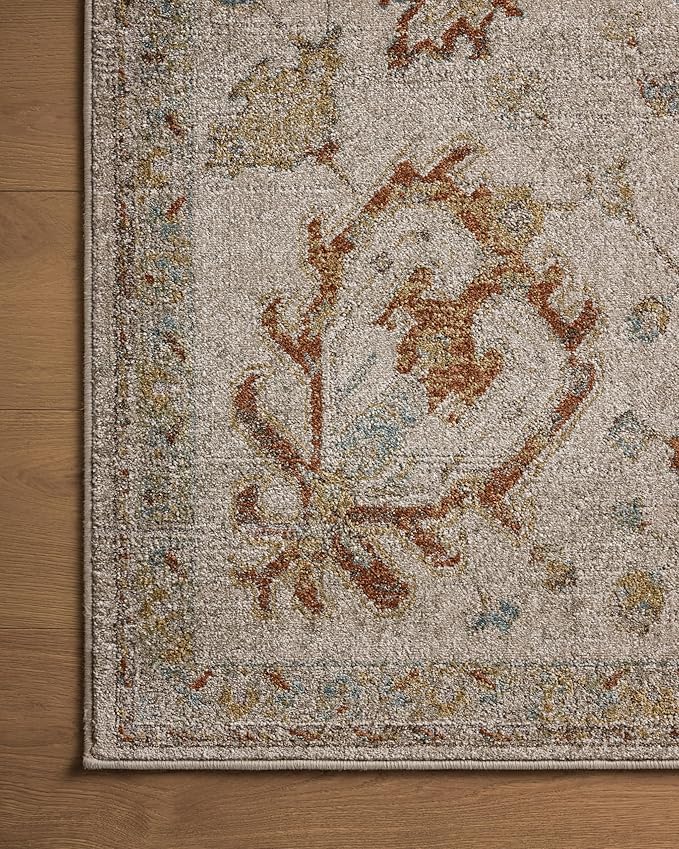 Loloi Magnolia Home by Joanna Gaines Mona Collection MOA-02 Oatmeal/Multi 2'-6" x 4'-0" Accent Rug