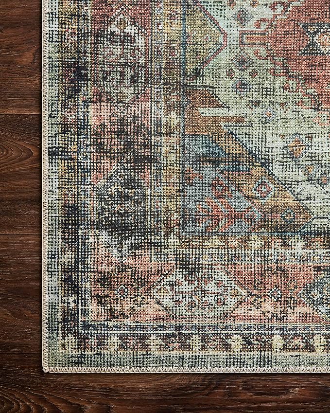 Loloi II Skye Collection SKY-06 Apricot/Mist 2'-3" x 3'-9" Accent Rug