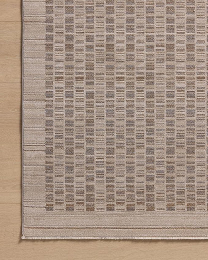 Loloi Amber Lewis Cali Collection CIL-02 Natural/Slate 9'-6" x 13', .25" Pile Height, Area Rug