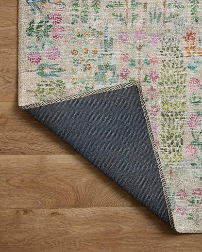 Loloi Rifle Paper Co. Maison Collection MAO-07 Khaki 8'-4" x 11'-6", .19" Pile Height, Area Rug
