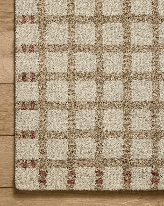 Loloi Magnolia Home by Joanna Gaines Waylon Collection WAY-02 Natural/Rust 2'-3" x 3'-9" Accent Rug