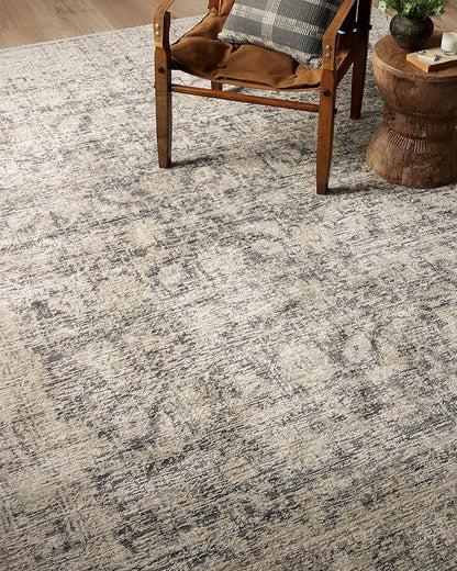 Loloi Amber Lewis Alie Collection ALE-05 Charcoal/Beige 7'-10" x 10', .13" Pile Height, Area Rug