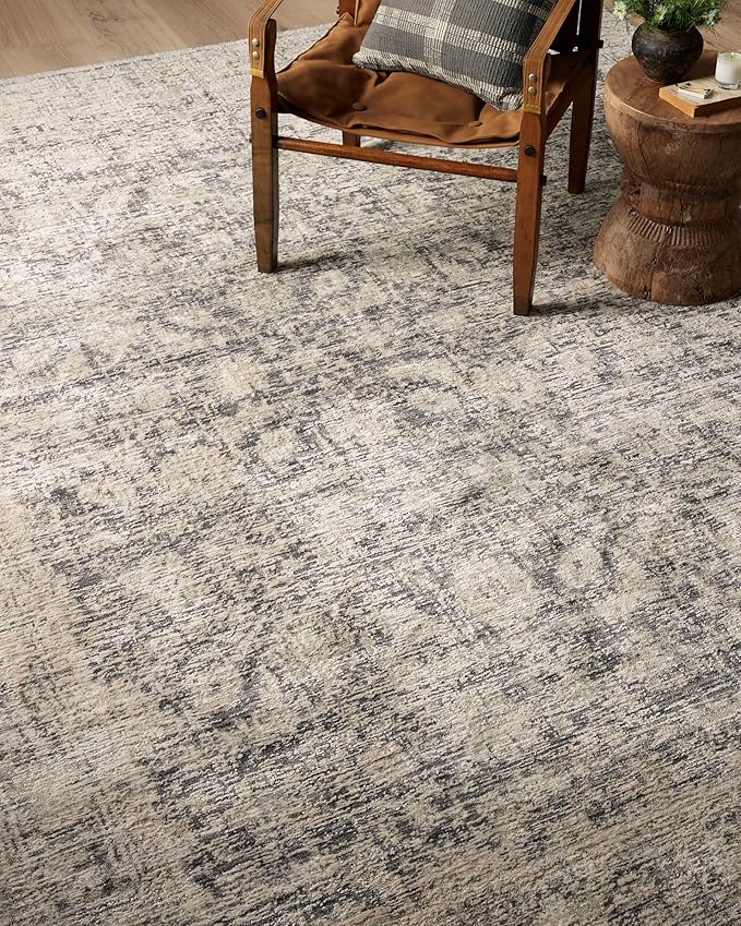 Loloi Amber Lewis Alie Collection ALE-05 Charcoal/Beige 2'-7'' x 10'-0'', .13'' Pile Height, Runner Rug