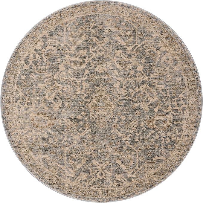 Loloi Magnolia Home by Joanna Gaines Junie Collection JUE-01 Blue/Natural 2'-7" x 10'-0", .38 Pile Height, Runner Rug