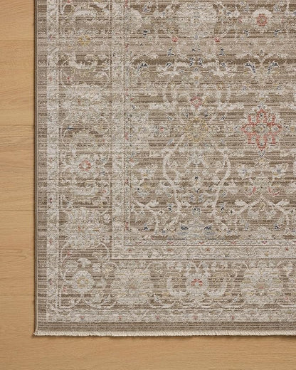 Loloi Chris Loves Julia Ida Collection IDA-03 Bark/Multi 2'-7" x 10'-0", .19" Pile Height, Runner Rug