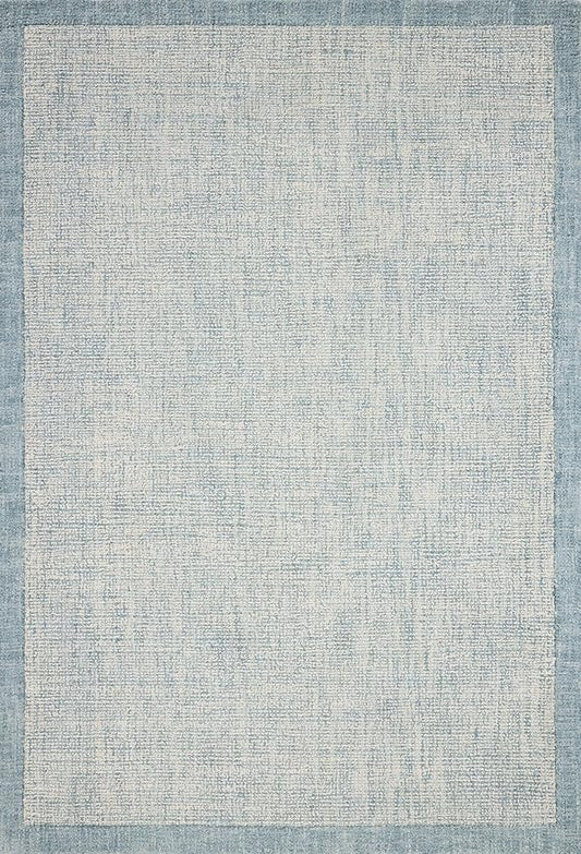 Loloi Magnolia Home by Joanna Gaines Henley Collection HNY-01 Ivory/Blue 2'-6" x 9'-6" Runner Rug
