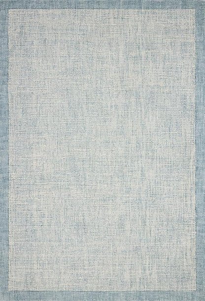 Loloi Magnolia Home by Joanna Gaines Henley Collection HNY-01 Ivory/Blue 9'-3" x 13' Area Rug