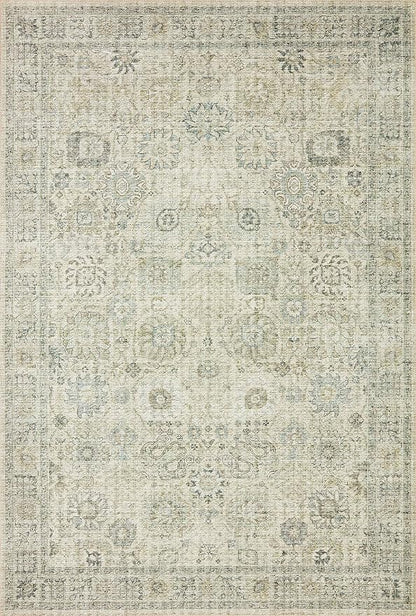 Loloi II Skye Collection SKY-14 Natural/Sage 5'-0" x 7'-6" Area Rug