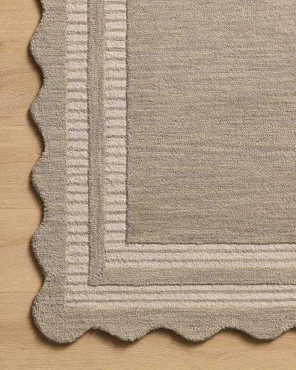 Loloi Chris Loves Julia Scottie Collection SCO-01 Fog/Ivory 2'-6" x 9'-9", .87" Pile Height, Runner Rug