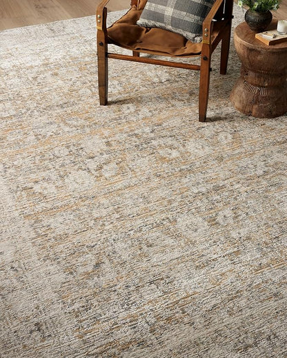 Loloi Amber Lewis Alie Collection ALE-05 Gold/Beige 7'-10'' x 10', .13'' Pile Height, Area Rug